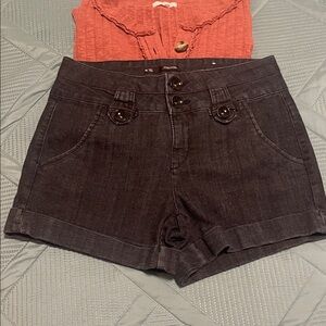 Maurices Dark blue trousers Jean Shorts for Women